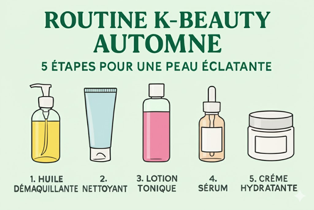 Routine K-Beauty Automne : 5 Étapes pour une Peau Éclatante Korean skincare Glow up My korean beauty