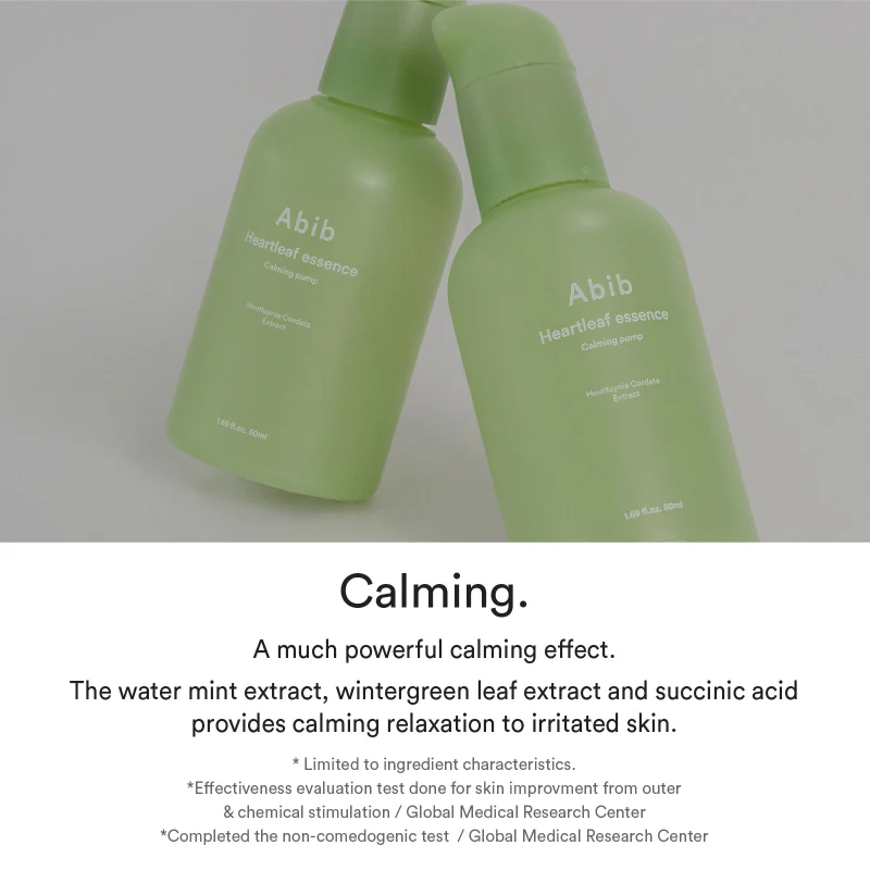 Abib Essence de Heartleaf Pompe apaisante 50ml - My Korean Beauty 