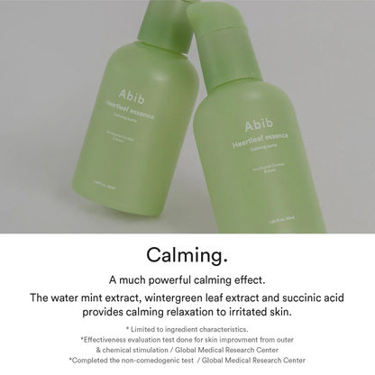 Abib Essence de Heartleaf Pompe apaisante 50ml - My Korean Beauty 