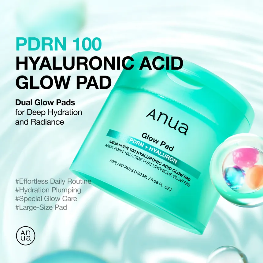 Anua PDRN 100 Hyaluronic Acid Glow Pad - My Korean Beauty