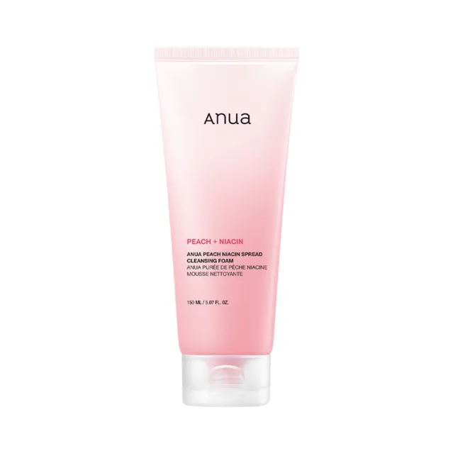 Anua - Peach Niacin Spread Cleansing Foam - Mousse nettoyante éclaircissante - My Korean Beauty