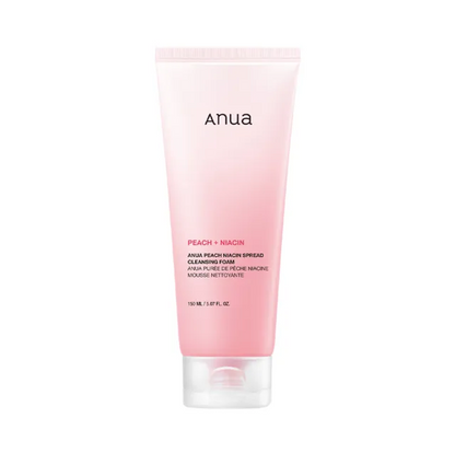 Anua - Peach Niacin Spread Cleansing Foam - Mousse nettoyante éclaircissante - My Korean Beauty