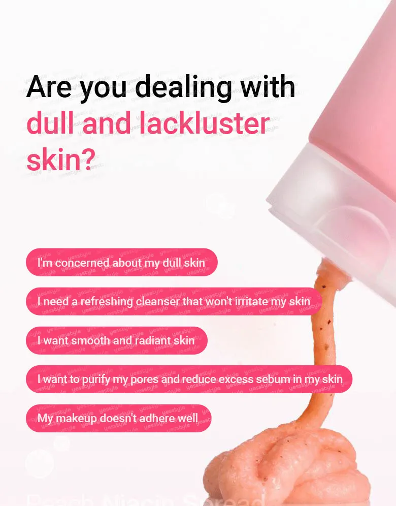 Anua - Peach Niacin Spread Cleansing Foam - Mousse nettoyante éclaircissante - My Korean Beauty