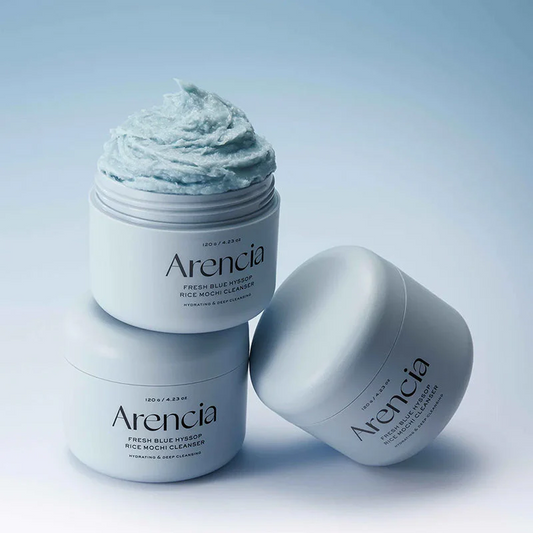 Arencia Blue Hyssop Rice Mochi Cleanser – Korean Vegan Balm-to-Milk Face Wash - My Korean Beauty