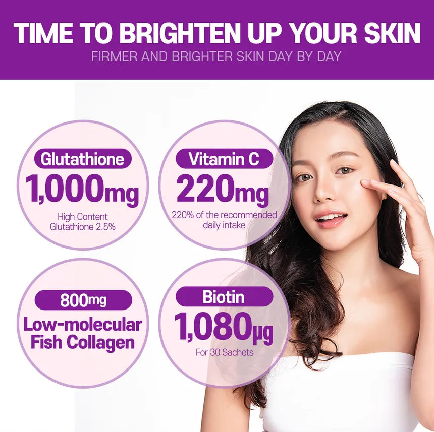 BOTO - Glutathione White Small Molecule Collagen C Biotin - My Korean Beauty 