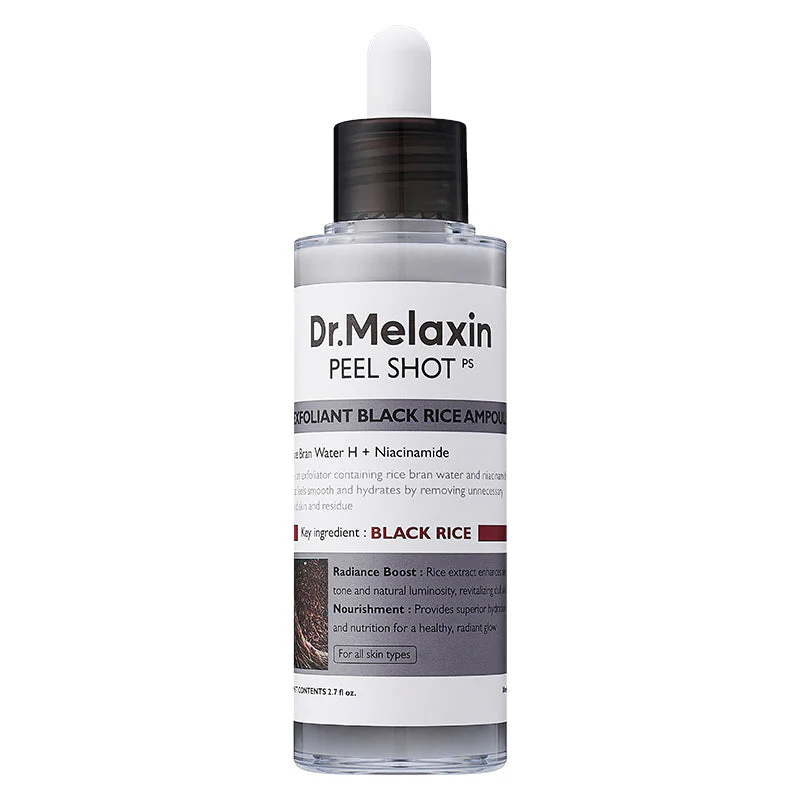 Dr.Melaxin Ampoule Exfoliante Riz Noir AHA BHA - My Korean Beauty 