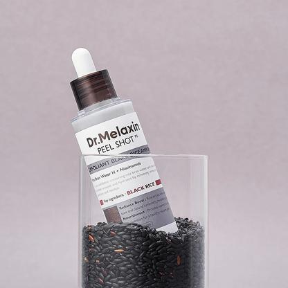 Dr.Melaxin Ampoule Exfoliante Riz Noir AHA BHA - My Korean Beauty 