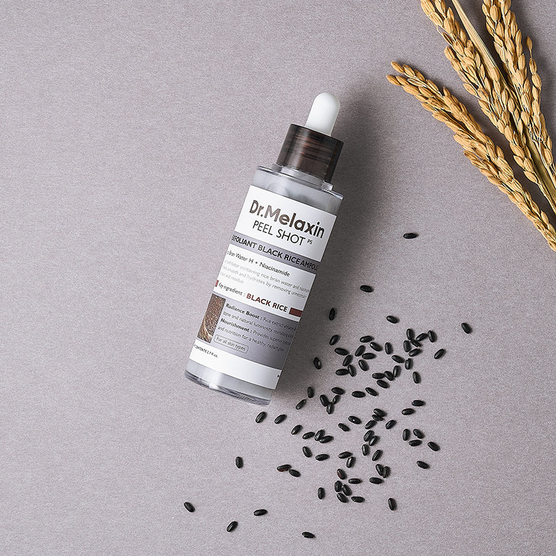 Dr.Melaxin Ampoule Exfoliante Riz Noir AHA BHA - My Korean Beauty 