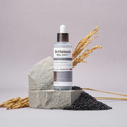 Dr.Melaxin Ampoule Exfoliante Riz Noir AHA BHA - My Korean Beauty 