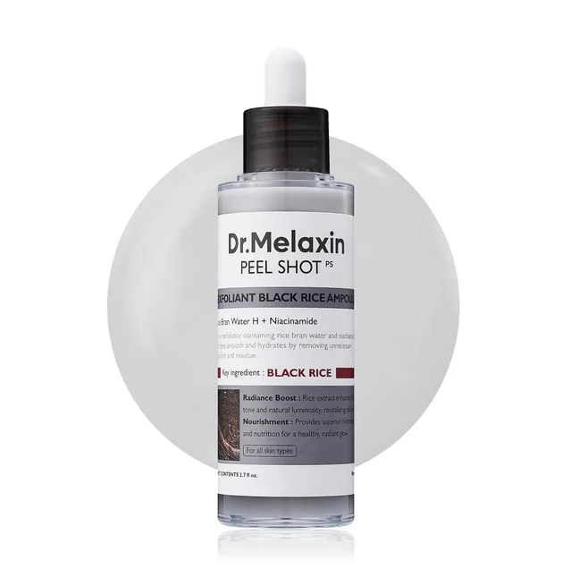 Dr.Melaxin Ampoule Exfoliante Riz Noir AHA BHA - My Korean Beauty 