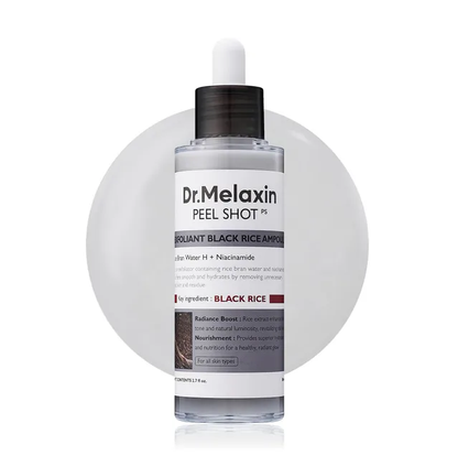 Dr.Melaxin Ampoule Exfoliante Riz Noir AHA BHA - My Korean Beauty 