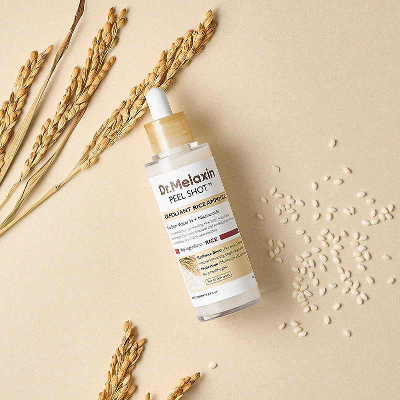 Dr.Melaxin Peel Shot Exfoliant Rice Ampoule - My Korean Beauty 