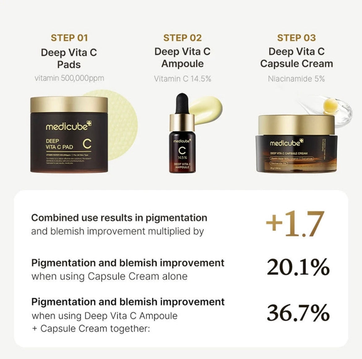 Medicube Creme Deep Vita C Capsule - My Korean Beauty 