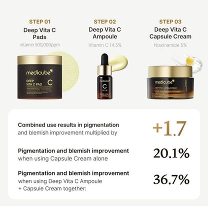 Medicube Creme Deep Vita C Capsule - My Korean Beauty 