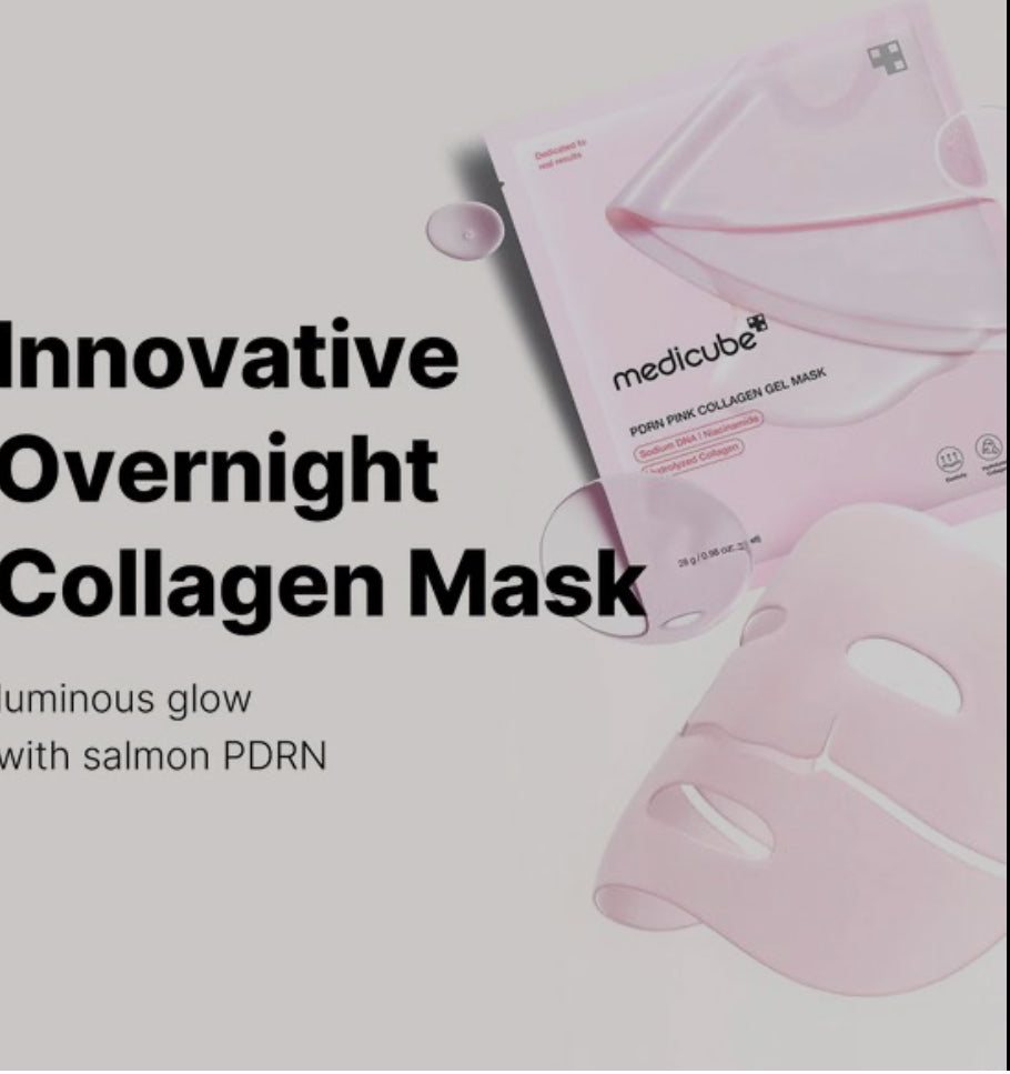 medicube - PDRN Pink Collagen Gel Mask - My Korean Beauty 