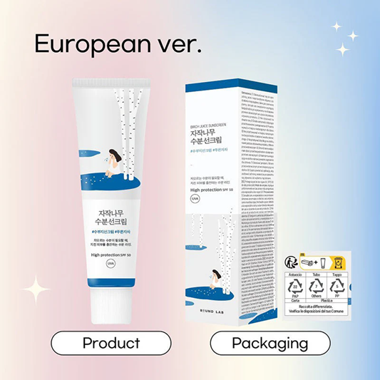ROUND LAB Birch Juice Moisturizing Sun Cream SPF50+ PA++++ - My Korean Beauty 