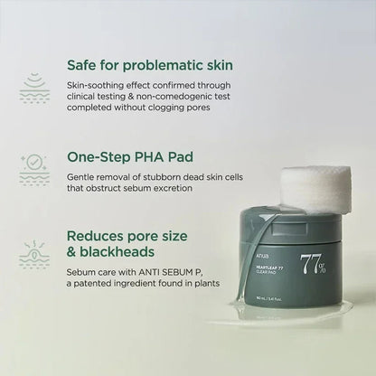 Anua Pads transparentes à 77-% Heartleaf - My Korean Beauty 