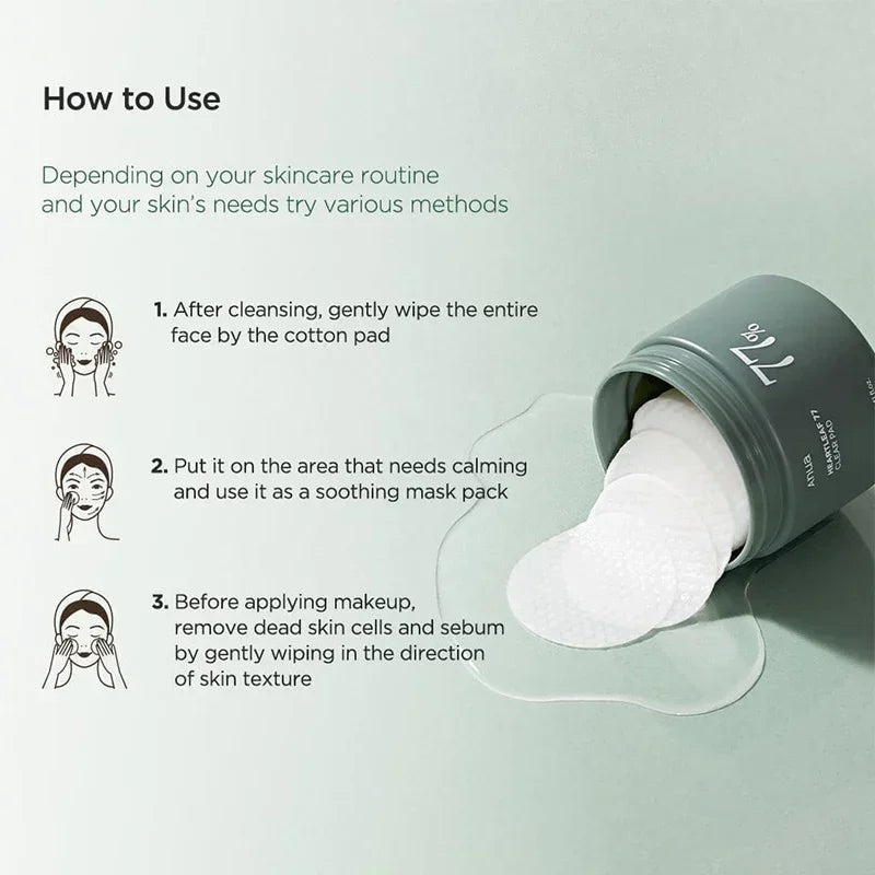 Anua Pads transparentes à 77-% Heartleaf - My Korean Beauty 