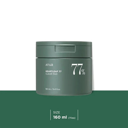 Anua Pads transparentes à 77-% Heartleaf - My Korean Beauty 