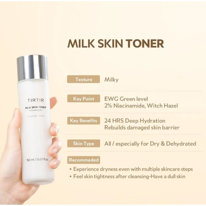 TirTir Toner -Lait pour visage - My Korean Beauty 