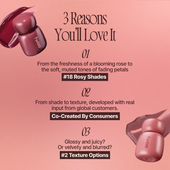 fwee - Rose Obsession Stay-Fit Lip Tint - My Korean Beauty 